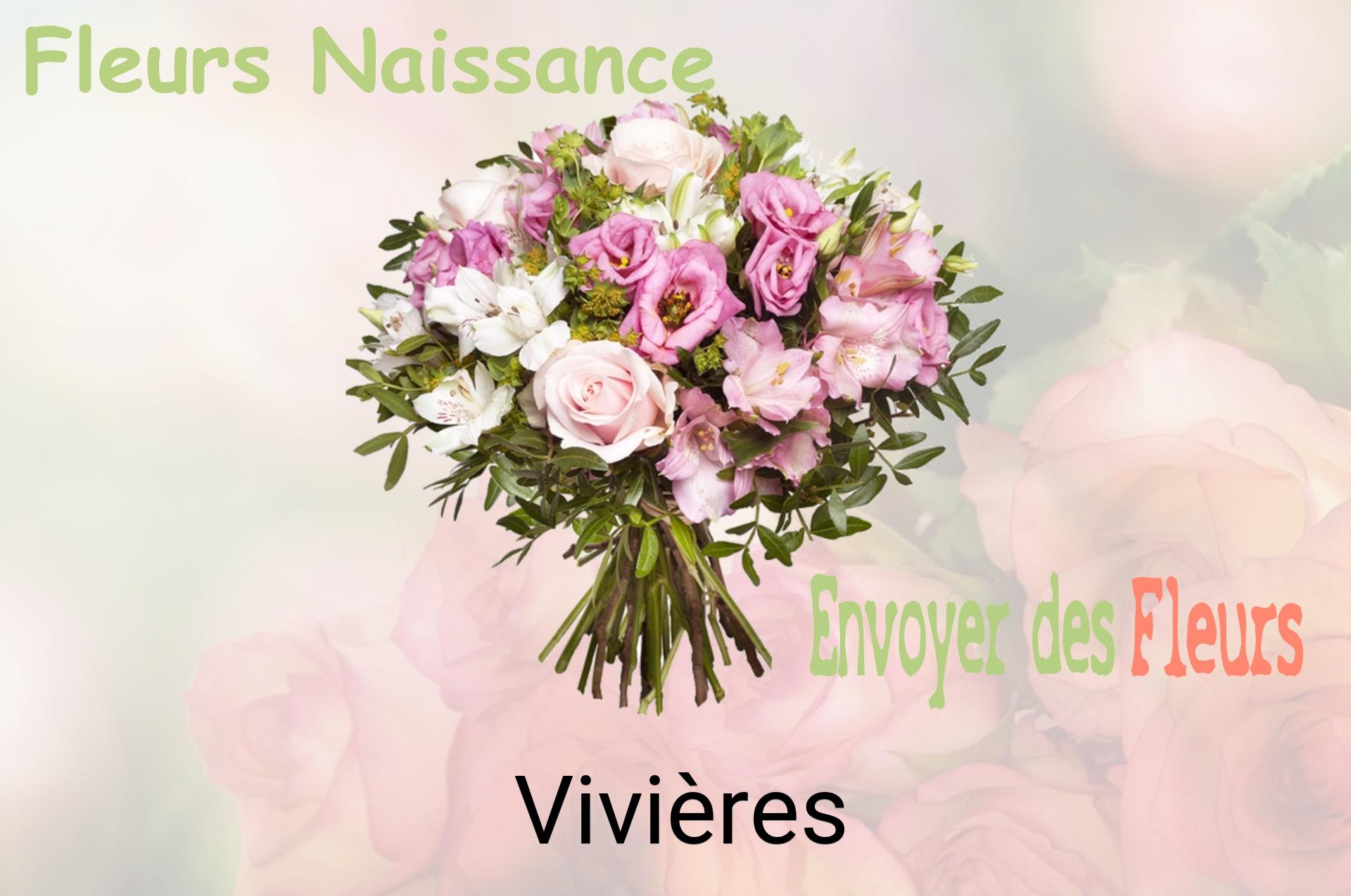 Bouquet de fleurs de naissance livré à Vivières